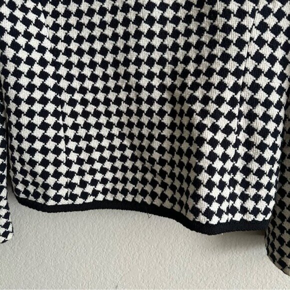 Giancarlo Ferrari Houndstooth Full ZipJacket Size 4 - Picture 7 of 11
